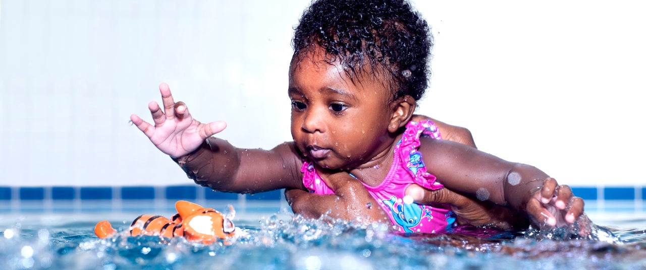 Baby in sale water